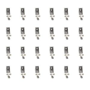 L Shape Reinforced Corner Joint Brackets Premium Aluminum Metal Construction Hardware For DIY Enthusiasts