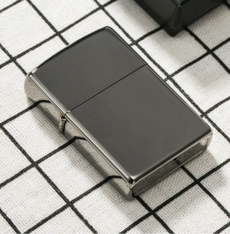 Zippo Black Ice Design Pipe Insert Windpoof Pocket Lighter, Zippo 29789（ Lighter Without Fuel Inside）