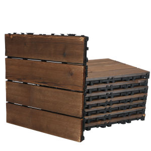 New Elegant Outdoor Deck Tiles Waterproof PE Composite Wood Board 30x30cm 24-Hour Se Seller