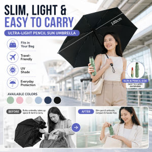 Lightweight Sun Protection Umbrella Compact Folding Parasol UV Resistant Rainproof Portable Umbrella Windproof Travel Outdoor Essentials