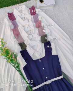 Gamis Terbaru 2021 Termurah / LIVY DRESS / Gamis Remaja Dewasa Kekinian Korean Style / BUSUI FRIENDLY