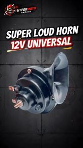 12V Universal Snail Air Horn for Car Motorcycle Super Loud Waterproof Durable Easy Install