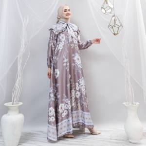 K-FASHION Gamis Zatulini Baju Muslim Wanita Bahan Maxmara diorsilk Adem Kirana Annisa Hellena Husna