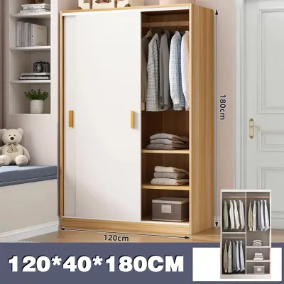Homelife Multi-layer Wardrobe Sliding Door Wardrobe Furniture Clothes Display Cabinet Storage Cabinet