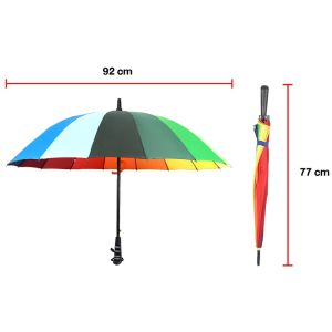 ร่มกอล์ฟ ร่มตอนเดียว ร่มยาว 16 ก้าน ทนลมแรง ผ้ากันน้ำ ร่มผู้ใหญ่ กันแดดกันฝน พกพาง่าย