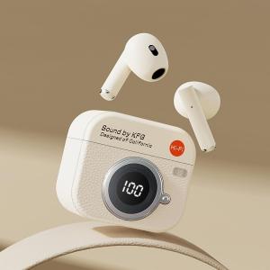 Fon Kepala Wayarles Menampilkan Reka Bentuk Separuh Dalam Telinga Fon TelingaMenawarkan Bunyi Stereo TWS 9D HIFI Panggilan HD dan Serasi dengan Peranti Android dan Iphone Zweicx