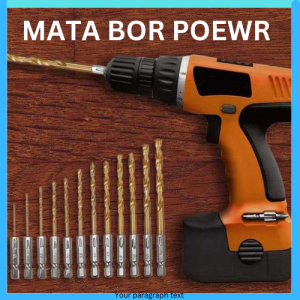 COD Taffware Mata Bor Power Drill Steel Titanium Hex Shank 13 PCS SV VDB13 / mata bor besi baja asli bulat buat lubang kayu multifungsi tembok beton 1 set lengkap gergaji amplas aluminium angin ajaib adukan cat stainless tembus batu / mata bor murah