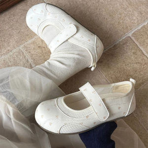 GirlS Style Soft-Soled Shoes For Women 2026 New Summer Flat Shoes Breathable Loafers For Women White Sneakers