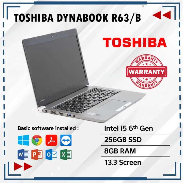 Laptop Toshiba Dynabook R63/B 256GB SSD 8GB RAM 13.3 Inch