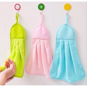 JE.ID Lap Tangan Gantung Handuk Dapur Aesthetic Menyerap AIr Microfiber Tebal POLOS dan MOTIF Kain Lap Tangan Lucu Lembut Serbet Gantung Hand Towel