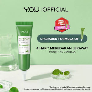 YOU AcnePlus with Niacinamide Centella AHA| Defense Moisturizer | AHA BHA PHA Daily Essence | Toner Kulit | Paket Acne Atasi Jerawat Bruntusan Obat Totol Jerawat Paket Skincare