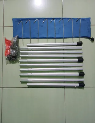 Tongkat tiang flyshet+pasak+tali