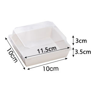 Nipiin Premium Transparent Plastic Food Storage Containers with Lids - 25/50PCS Set for Sandwiches Cakes Gifts