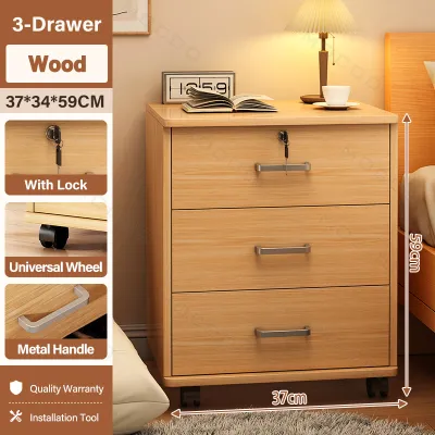 Movable Bedside Cabinet With Wheels Mini Modern Simple Storage Bedroom Bedside Table With Drawers Bedside table sofa side cabinet kitchen storage cabinet living room storage cabinet table bottom storage cabinet office table bottom cabinet