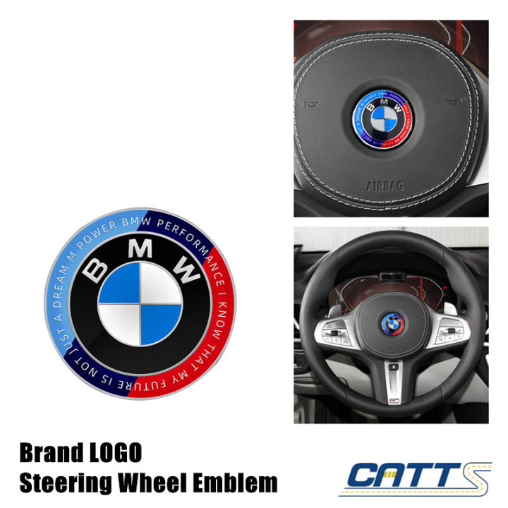 BMW 50th Anniversary Logo Car Steering Wheel Center Emblem Badge ...