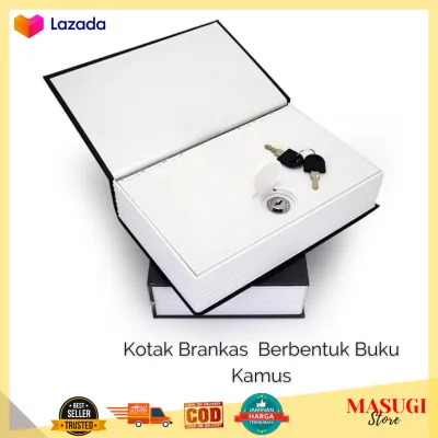 Kotak Brankas Berbentuk Buku Kamus/SAFEBET Security Dictionary Cash Jewelry Key Lock Book Storage/Brankas Mini