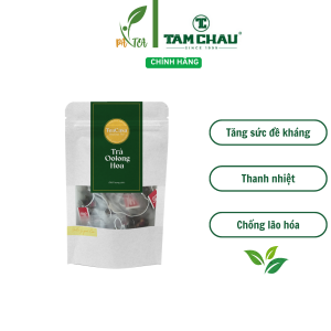 TRÀ OOLONG QUẾ HOA TÂM CHÂU 80G - hỗ trợ hô hấp tim mạch và ổn định huyết áp