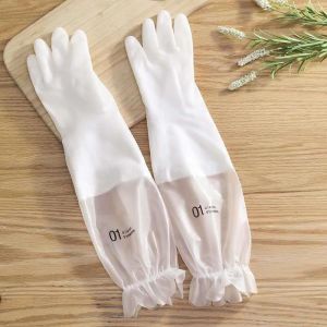 Elastic Band Kitchen Gloves Waterproof Rubber Dishwashing Housework Gloves Cleaning Durable