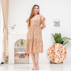 SEAN Kimono Dress Ruffle Rayon By Ademin.Co | Daster Rempel