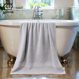 Socone Bath towel 100% Long Staple Cotton 70x140cm 380g Absorbent Adult Infant Baby Beach Towel 1PC ONLY