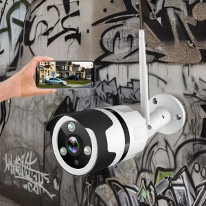 CCTV OUTDOOR WIFI DISIPLIN 1080P DI LUAR PEMANTAUAN HD LEBAR -ANUGAR IP WATERPROOF WI -WIRELESS WIFI NETWORK CAMERA MISI MUSTENER HOME