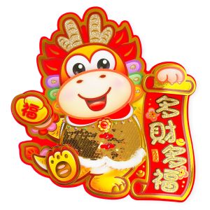 Pinky Bee Dekorasi Imlek Chinese New Year Naga (Pasang) 37cm 68410100