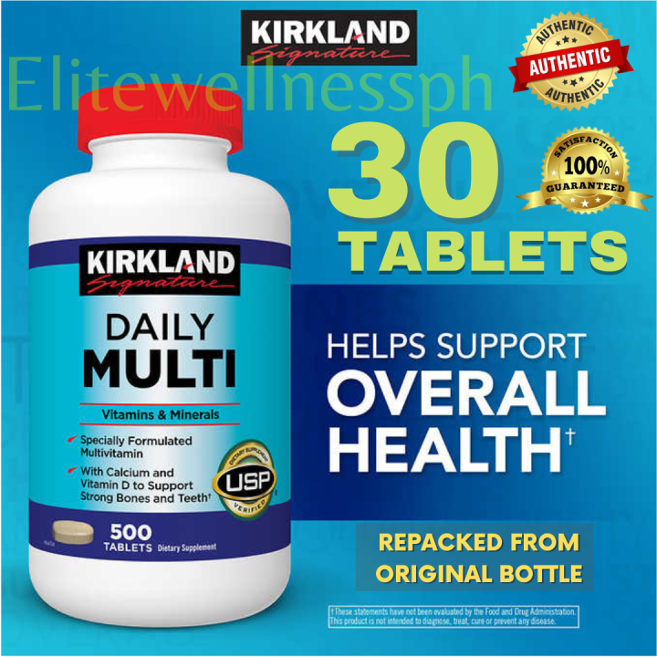 30 Tablets Kirkland Signature Daily Multivitamins I Multivitamin with