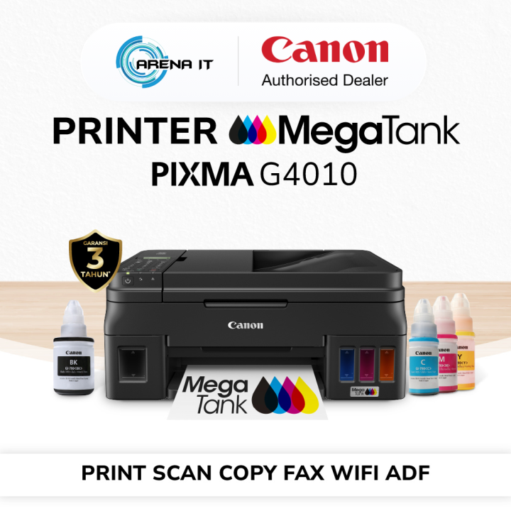 Printer Ink Tank CANON PIXMA G4010 Print Scan Copy FAX Wifi ADF