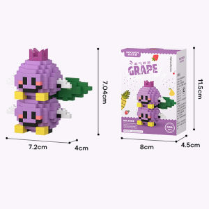 Mainan Mini Bricks Blok 3D Kartun Fruit Building Nano Block Lucu Buah Balok Blok Mainan Anak Puzzle Edukasi