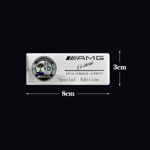 Mercedes-Benz Apple Tree Aluminum Stickers Aksesori Kereta AMG Car Logo Decor Stickers car Emblems Badge Decals Accessories for Benz W124 AMG