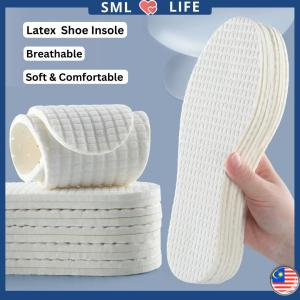 Shoe Insole Pad Latex Breathable Women Men Sport Sneakers Soft Comfortable Foot Care Alas Tapak Kasut Dalam 踩屎感乳胶透气吸汗鞋垫