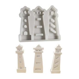 Easy Release Sturdy Silicone Mould Accessory for Artistics Lighthouse Creation In Resin or Plaster Home Decoration