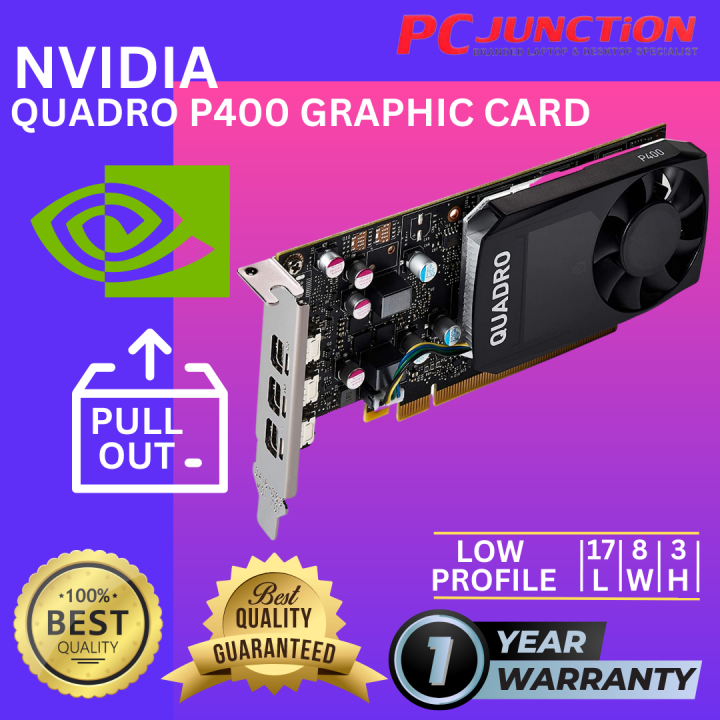 NVIDIA QUADRO P400 PROFESSIONAL (VCQP400PB) GRAPHIC CARDS 2GB DDR5 Lazada