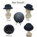 D & D Fashion Bowler Hat / Topi Fedora Bowler Chaplin Dewasa New Edition. 
