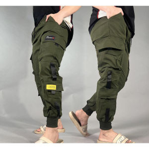 GentWear Jogger Pants for Men Outdoor 6-Pocket Cargo Style Street Fit with Korean Vibe