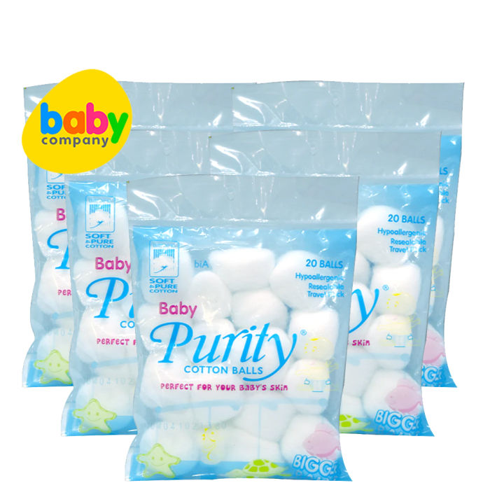 Baby Purity Cotton Balls 20s pack of 5 Lazada PH