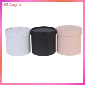 [Hill Angelia] 1 PC Round Flower Paper Boxes Hold The Bucket Gift Packaging Box Party Gift Box