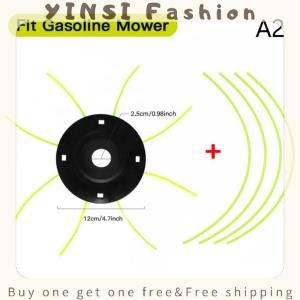 YINSI Steel Lawn Mower Head Free 4 Lines Replacement Gasoline Lithium Grass Trimmer Head Removal Of Garden Weed Brushcutter Part