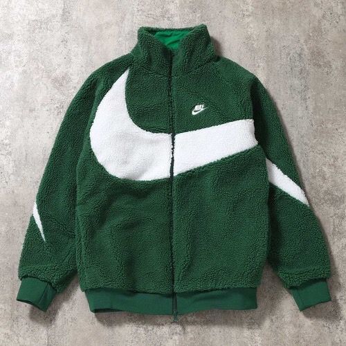 NIKE BIG SWOOSH FULL ZIP BOA JACKET ナイキ ビッグスウッシュ フルジップ ボアジャケット ブラック ピンク XSサイズ Nike Big Swoosh Reversible Boa Jacket (Asia Sizing) \u0027Cream\u0027 in