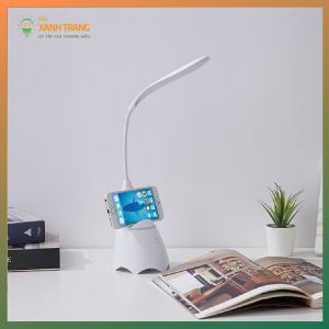 Đèn Bàn Học Cảm Ứng Tích Điện 3 Chế Độ Sáng kèm Loa Bluetooth Cao Cấp