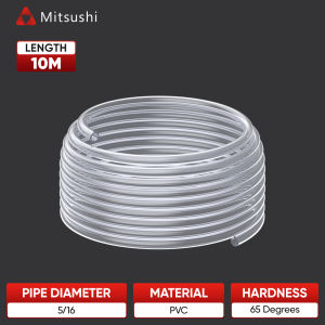 Mitsushi 30m/10m/20m PVC 5/16" Clear Level Hose water pipe with a diameter Water pump Flexible Tube