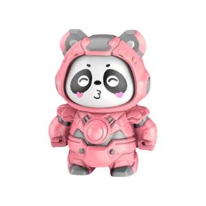 Portable Panda Doll Keychain Featuring Face Changing Action Sturdy And Fun Key Chain Adornment For Everyone