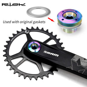 Bicycle DUB Crank Cover Red Force Titanium Alloy Bicycle Crankset Cap