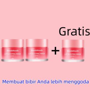 Krim Pelembab Bibir Hitam Jadi Merah Lip mask Scrub bibir melembabkan dan menghilangkan kulit mati kering pecah-pecah Lip balm Pemerah bibir permanen Pencerah bibir Serum bibir untuk bibir hitam Masker bibir untuk bibir hitam Perawatan bibir Pemutih bibir