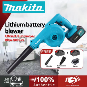 Makita 2 in 1 Air Blower Portable Vacuum Cleaner 168V Electric Blowing Dust Collecting Power Tool Ready Stock