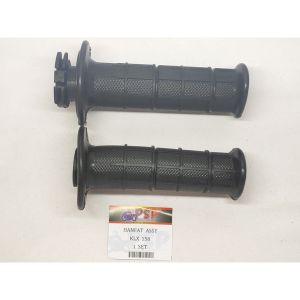 HANDFAT ASSY "KLX 150" - Hanfat Handgrip Karet Gas + Pipa KAWASAKI TRAIL KLX 150