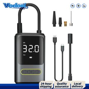 【Fast delivery】 Compact Electric Air Compressor with Power Display and LED Light for Easy Tire Inflation - Perfect for Cars and Bicycles