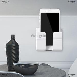 [COD] Wangxin Wall Mounted Storage Box Remote Control Case Phone Plug Charging Holder Rack New