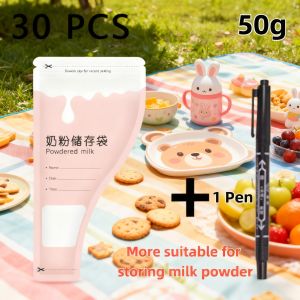 30PCS Baby Milk Powder Storage Bag Disposable Pre-sterilised Leakproof Bags Safety Simpanan Susu Tepung Formula Bayi奶粉袋