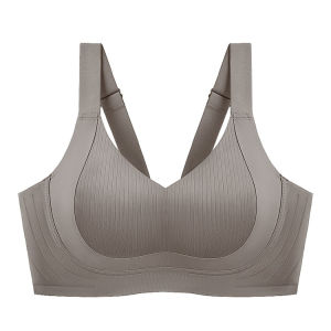 【Veimia】Seamless Latex Underwear Gathered Non-wired Adjustable Tank Tops Comfort Soft Support Thin Cup Bra Lingerie